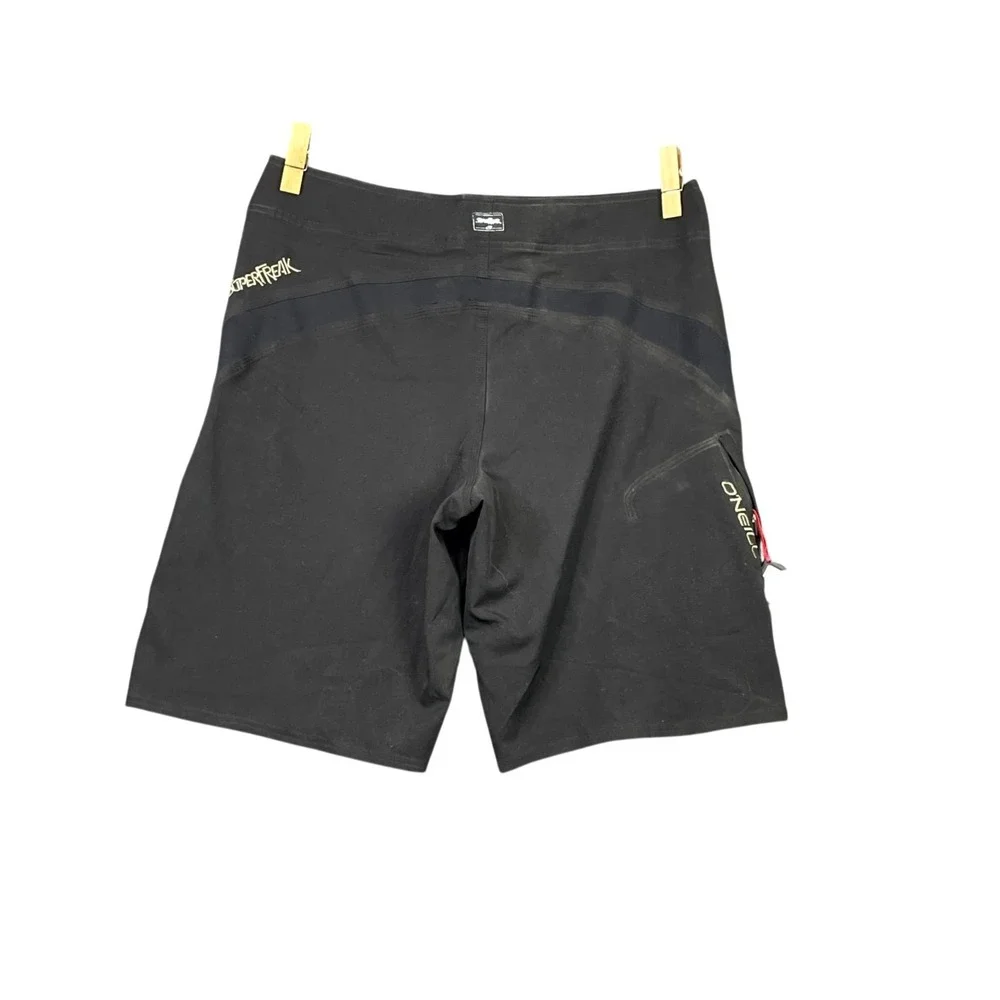 O'Neill Superfreak Boardshorts Mens 34 Black Swim Trunk Surfing Outdoor Swimwear